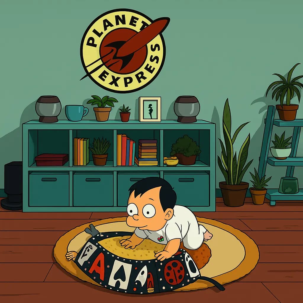 Photo converted to Futurama style