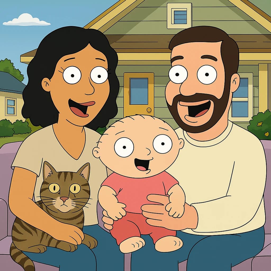 Photo converted to Family Guy style