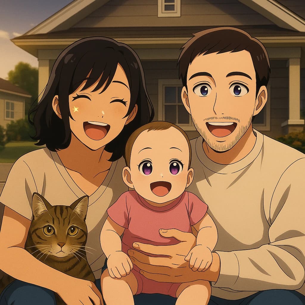 Photo converted to Oshi no Ko style