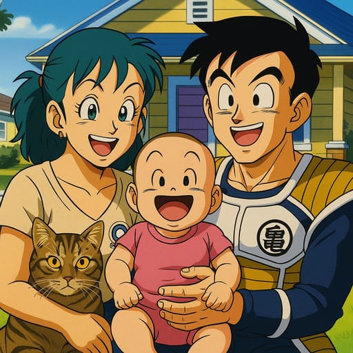 Portrait transformed into Dragon Ball Z style