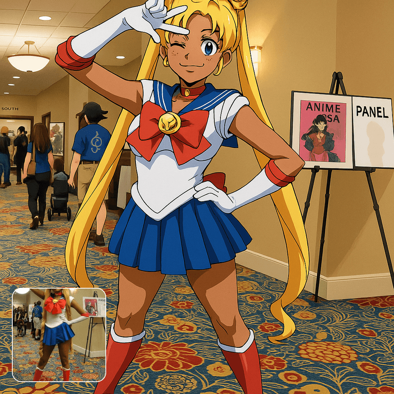 AI generated cartoon photo example